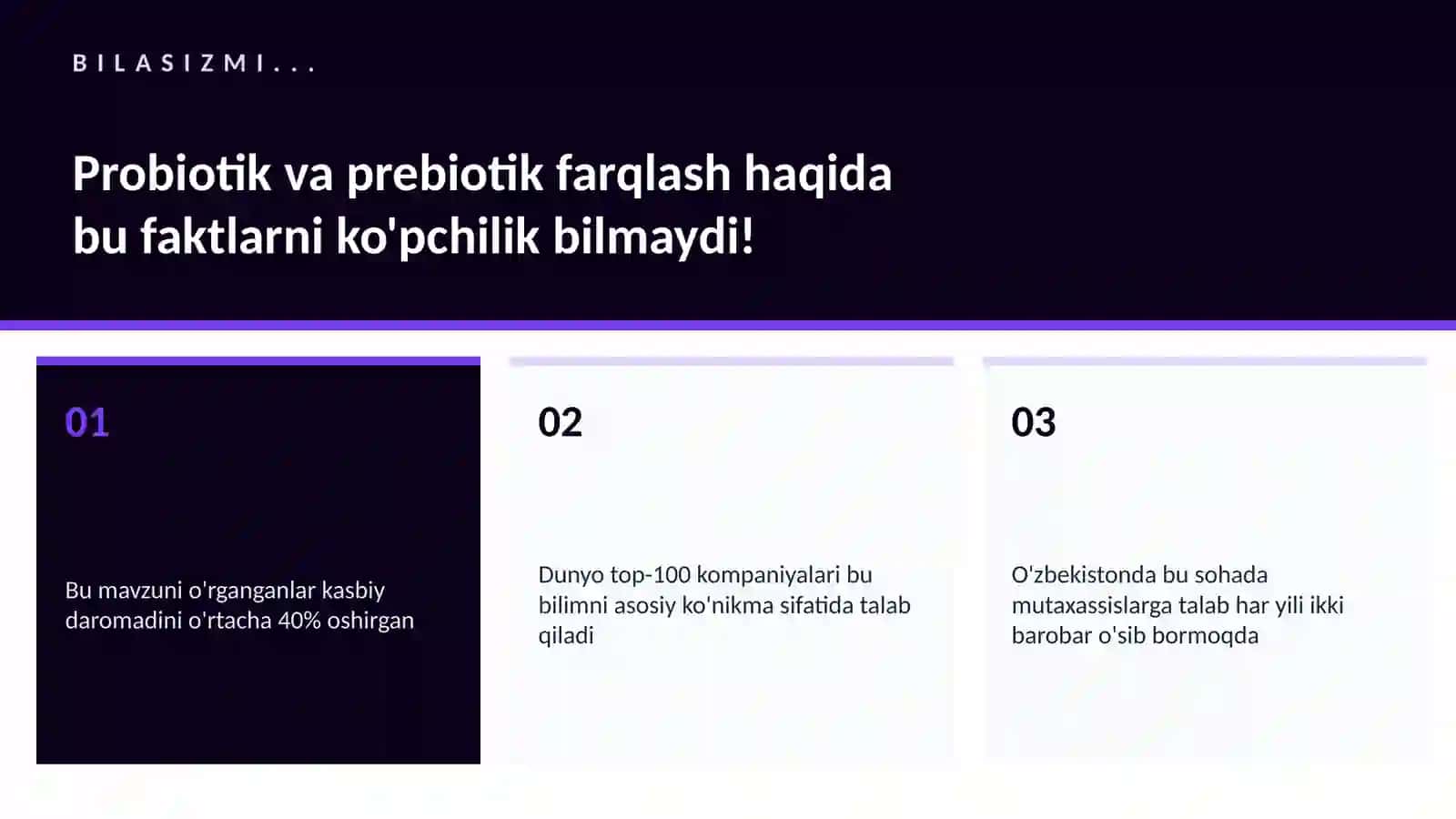 Probiotik va prebiotik farqlash 2