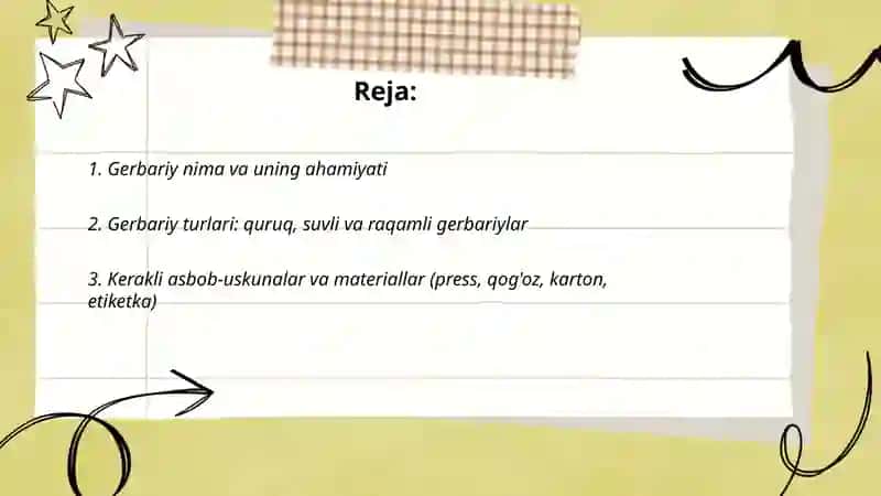 Gerbariy tayyorlash va tayyorlash usullari 2