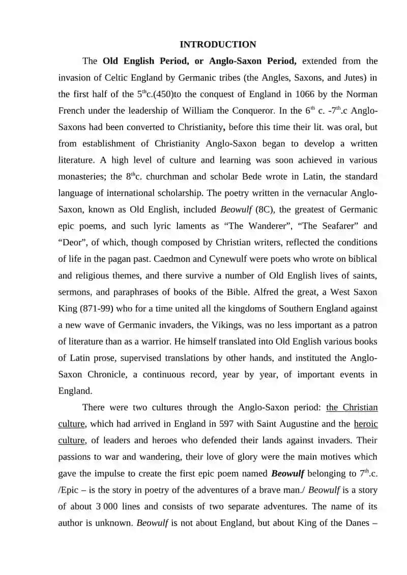 ANGLO-SAXON POETRY. PAGAN POETRY 2
