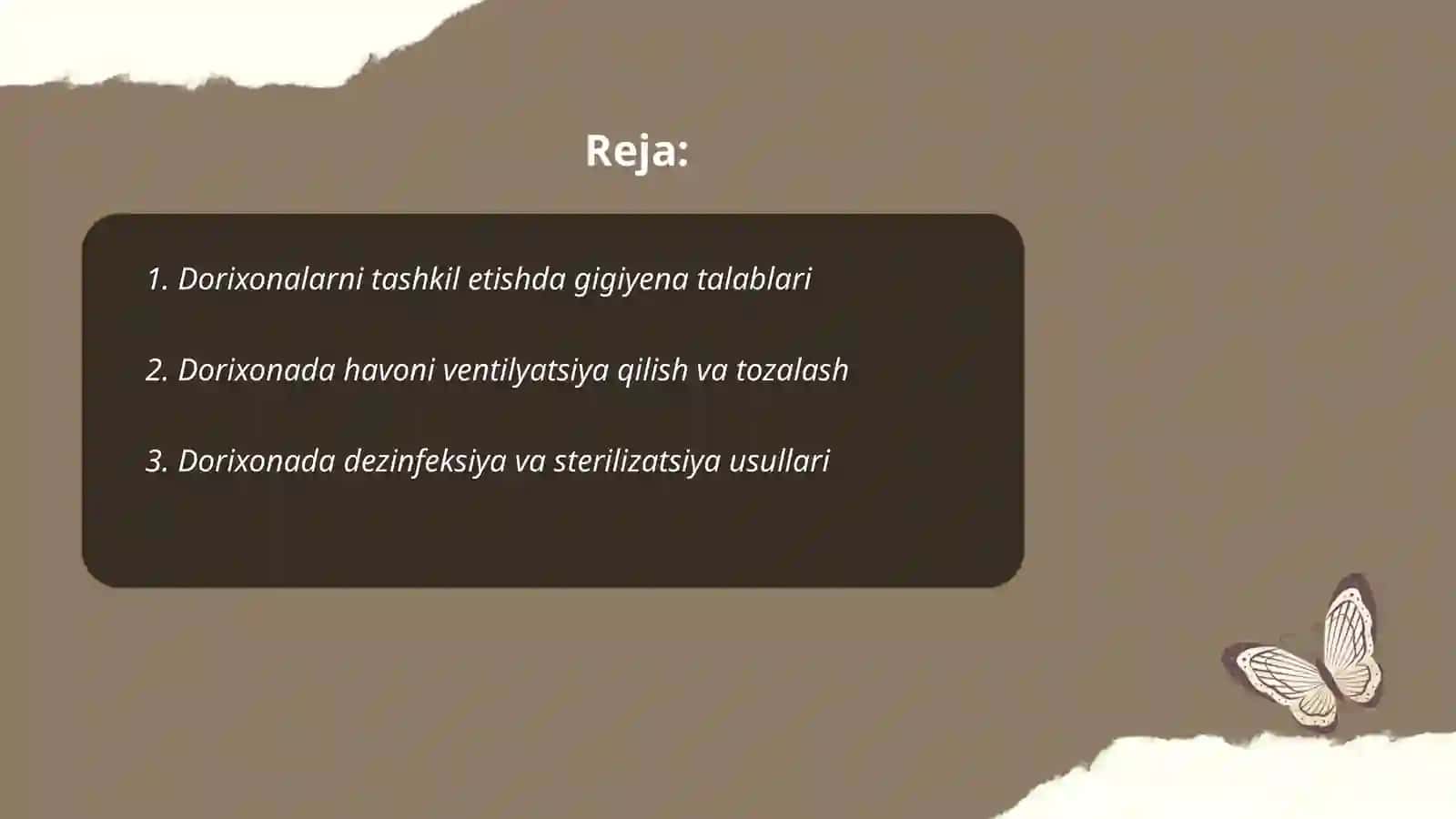 Dorixonalarda sanitar va epidemiyaga qarshitartibni ta’minlashning gigiyenik jihatlari 2