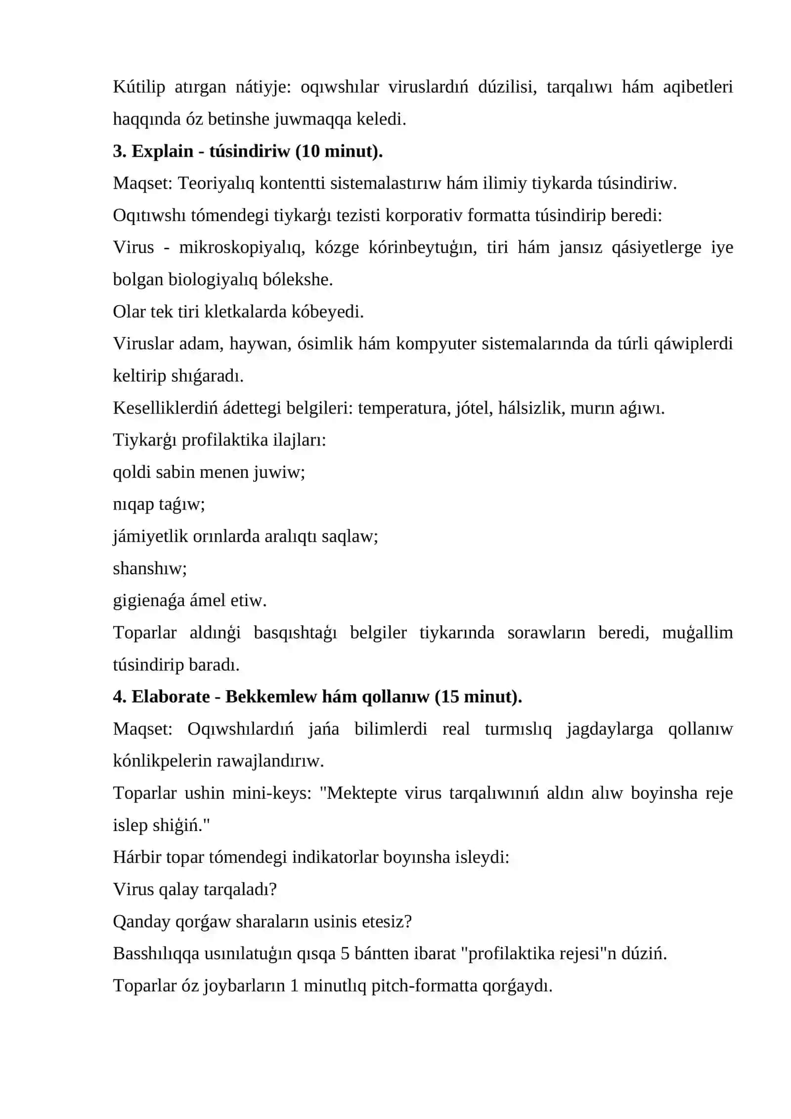Viruslar: olardıń ózgeshelikleri hám salamatlıqqa tásiri 2