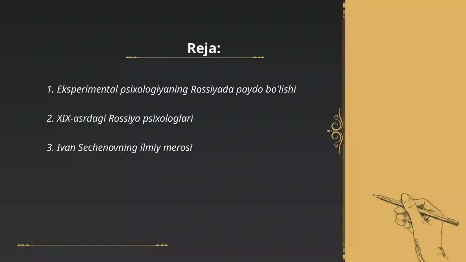 Rossiyada eksperimental psixologiyaning rivojlanish tarixi 2