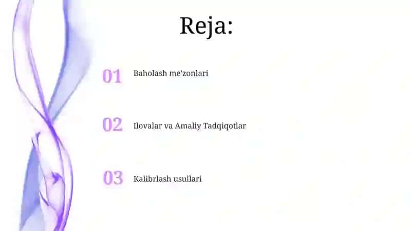 Kalibrlash klassifikatsiyasi 2