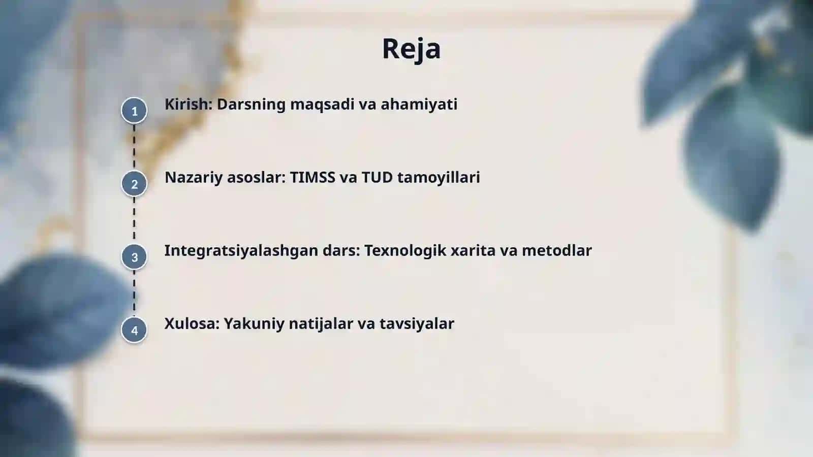 Matematika va tabiiy fandan ( 4-sinf) Integratsialashgan dars 2