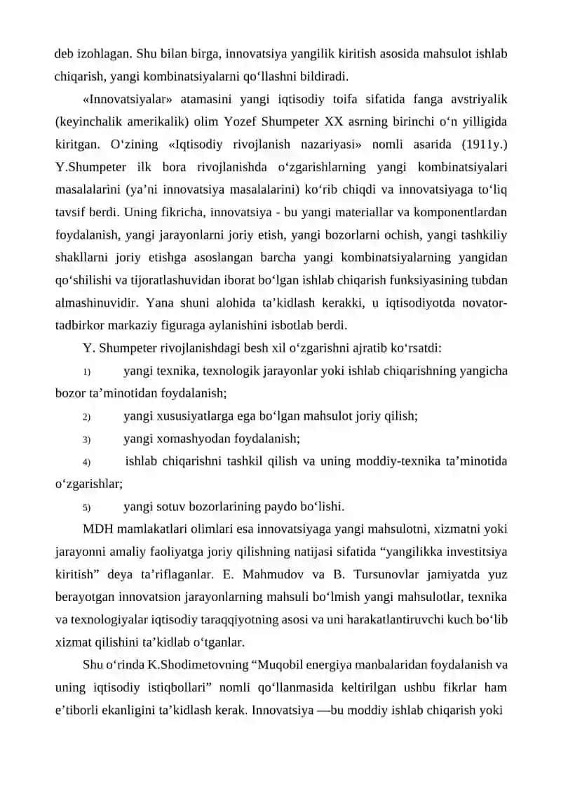Innovatsion siyosat va fan-texnika taraqqiyotini davlat tomonidan qo‘llab-quvvatlash 2