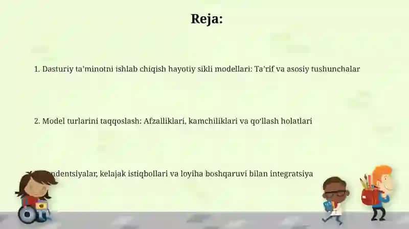 Dasturiy ta'minotning hayot davri modellari 2