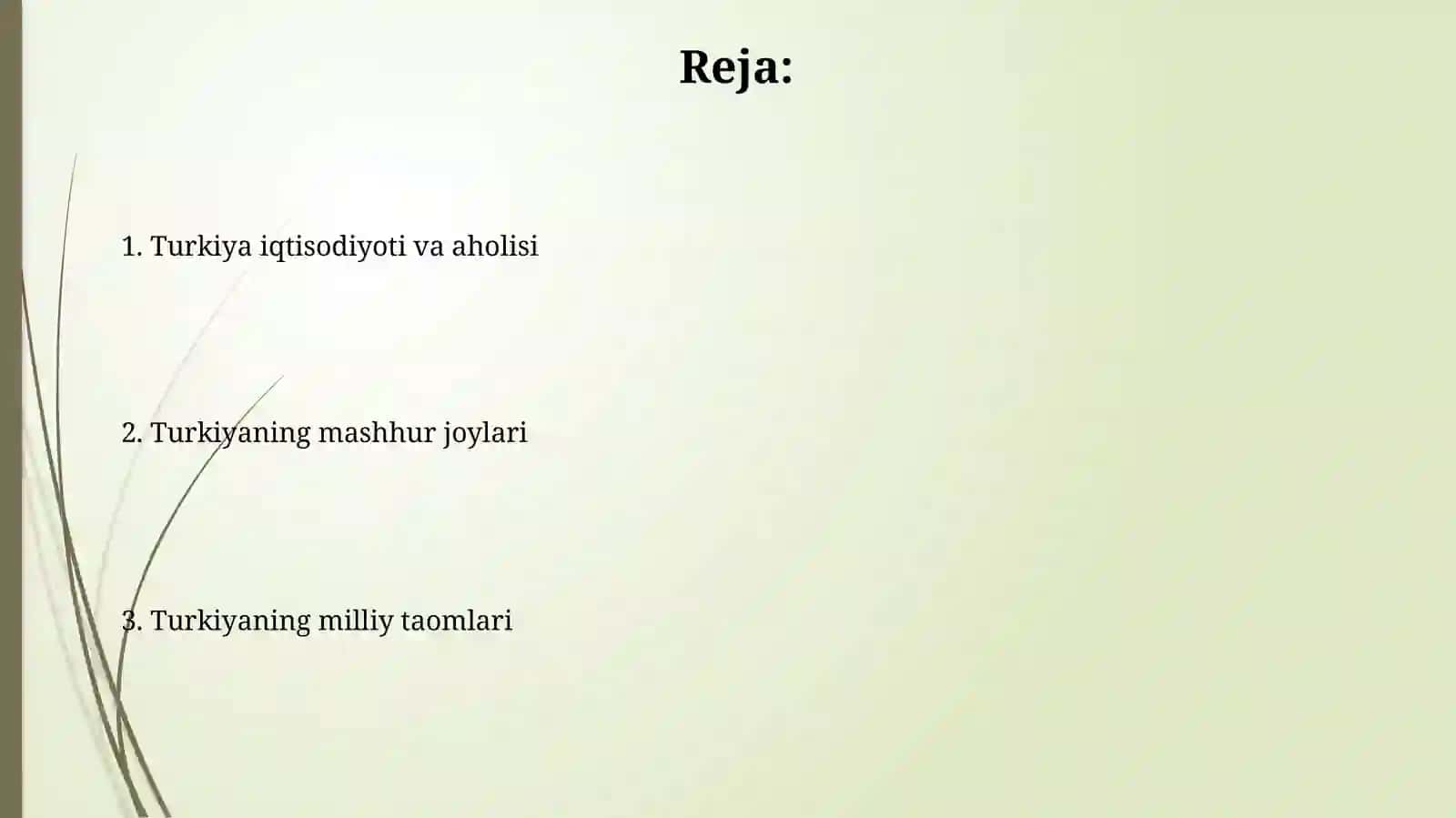 Turkiyaning iqtisodiyoti, aholisoni, mashhur joylari, milliy ovqatlari 2