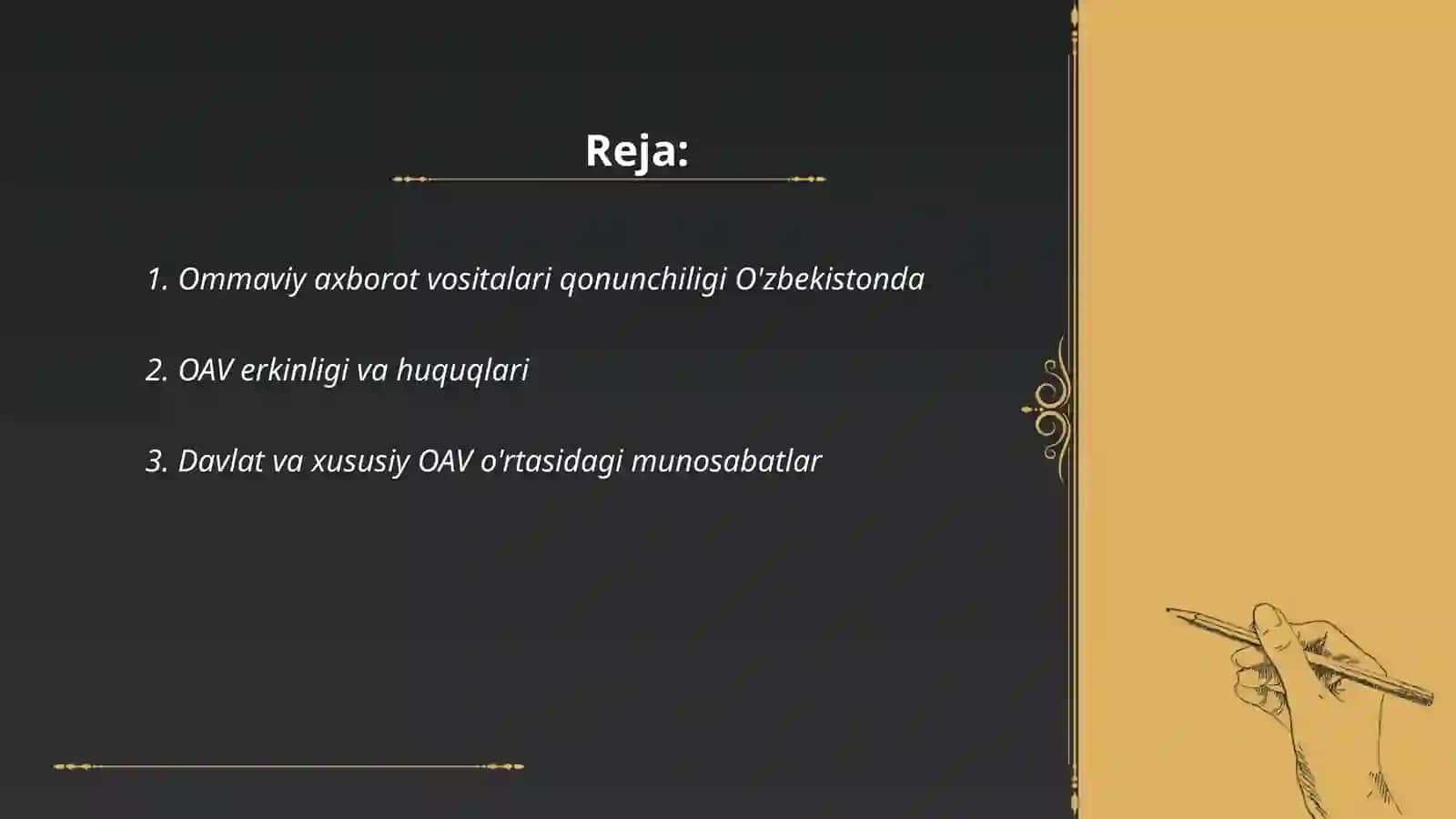 O'zbekiston Respublikasida ommaviy axborot vositalari faoliyati 2
