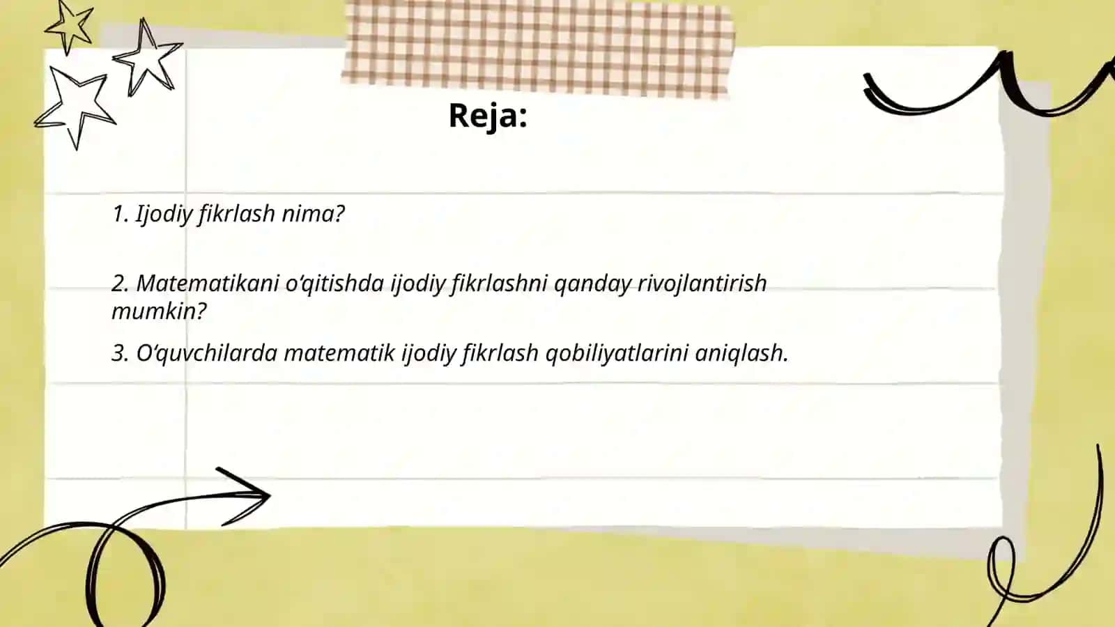 Matematikani o‘qitishda o‘quvchilarni ijodiy fikrlashha yo‘naltirish 2