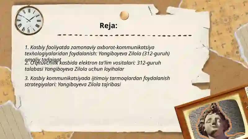 Kasbiy faoliyatda zamonaviy axborot-kommunikatsiya texnologiyalaridan foydalanish 2