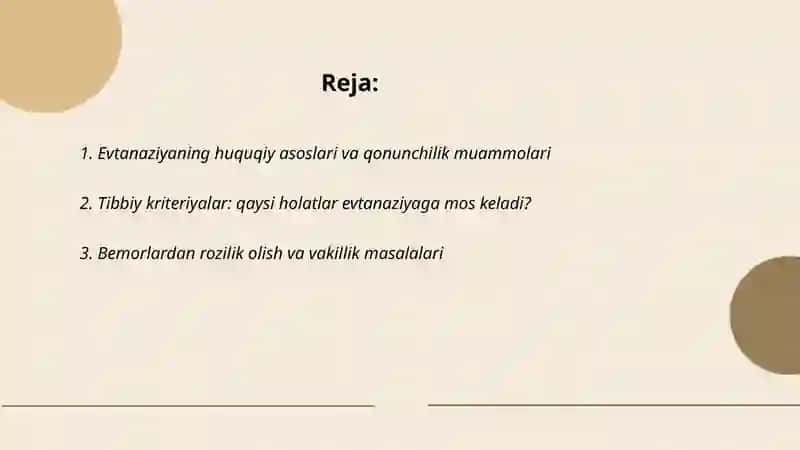 Evtanaziya muammolari 2