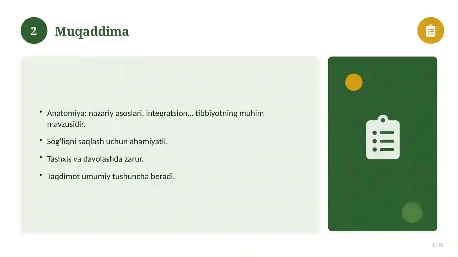 Anatomiya: nazariy asoslari, integratsion yondashuvda (Bitiruv malakaviy ishi (diplom)) 2