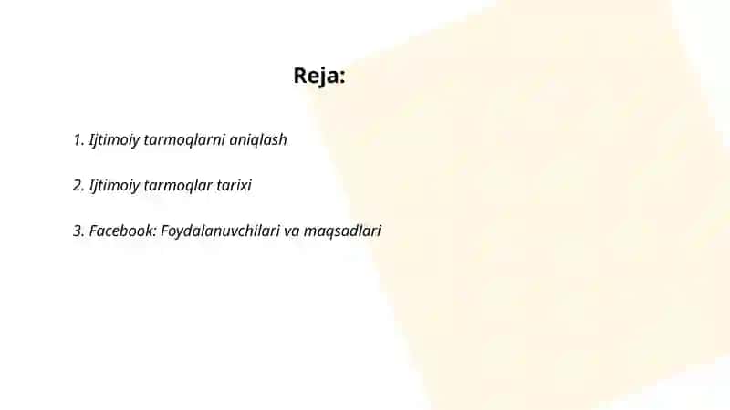 Ijtimoiy tarmoqlar 2