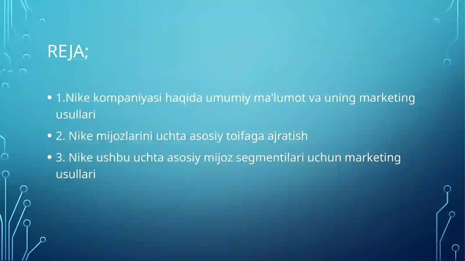 Nike kompaniyasi haqida umumiy ma'lumot va uning marketing usullari 2