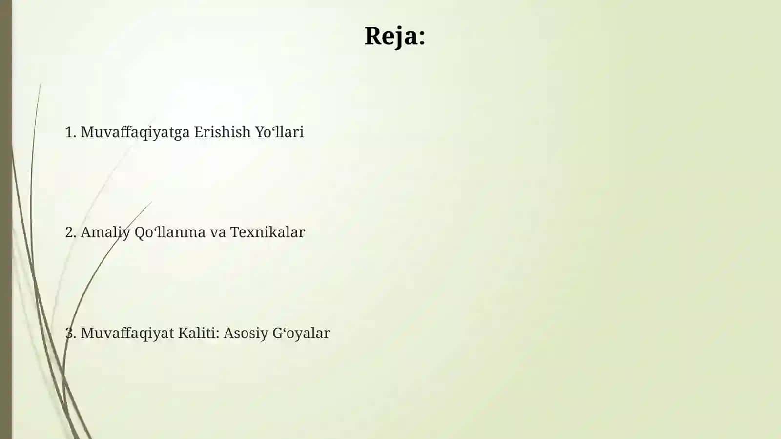 "Muvaffaqiyat kaliti" asari 2
