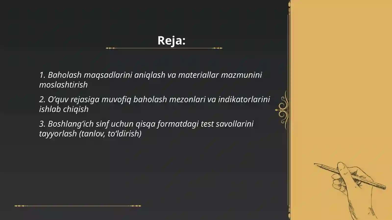 Boshlangʻich sinf o'quvchilarining bilim kònikma va malakalarini tekshirish uchun materiallar tayyorlash 2