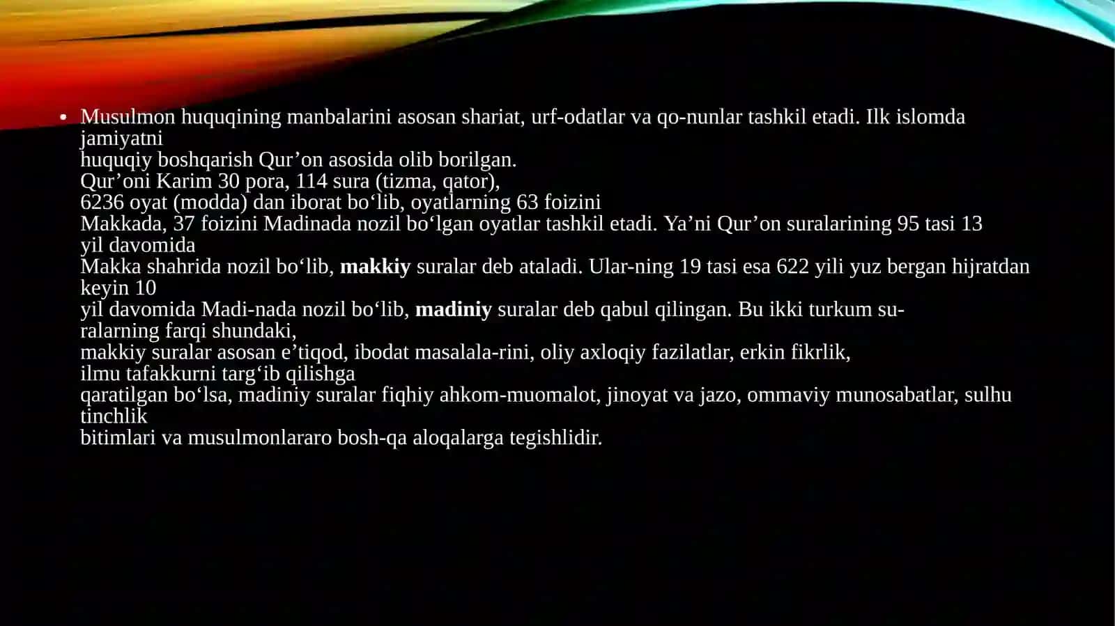 Islom huquqimanbalari 2