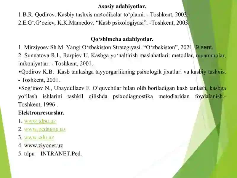 Shaxsning kasbiy etikasi va individual xususiyatlar 2