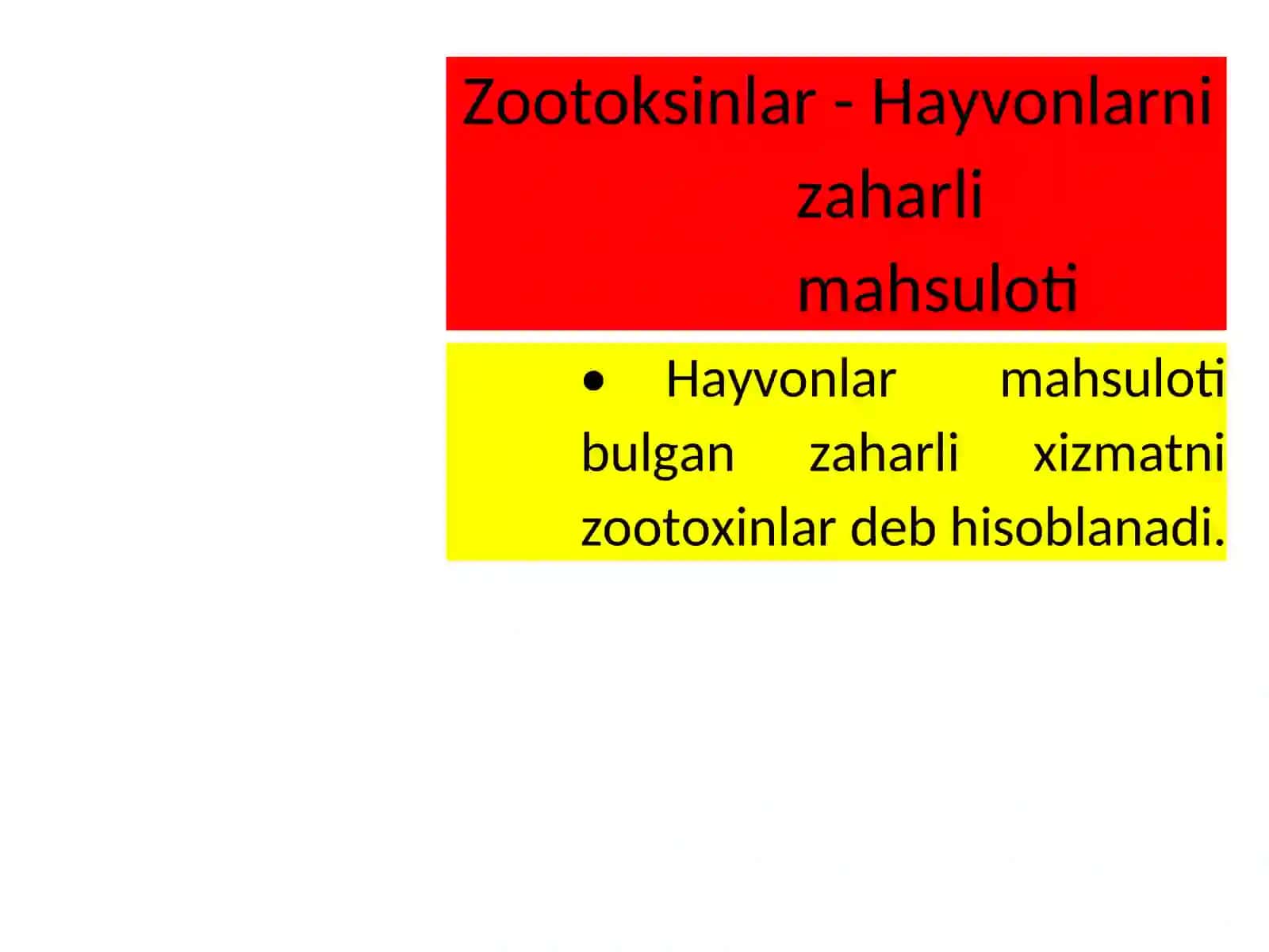 Zaharli hayvonlar 2