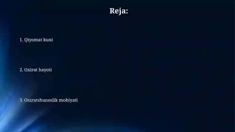 Esxatalogiyaning mohiyati: qiyomat va ohirat dunyosi 2