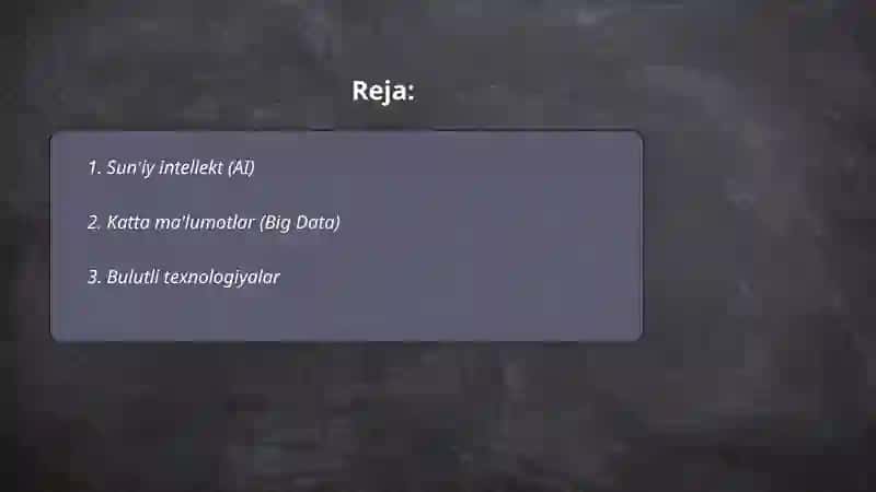 Zamonaviy texnologiyalar 2