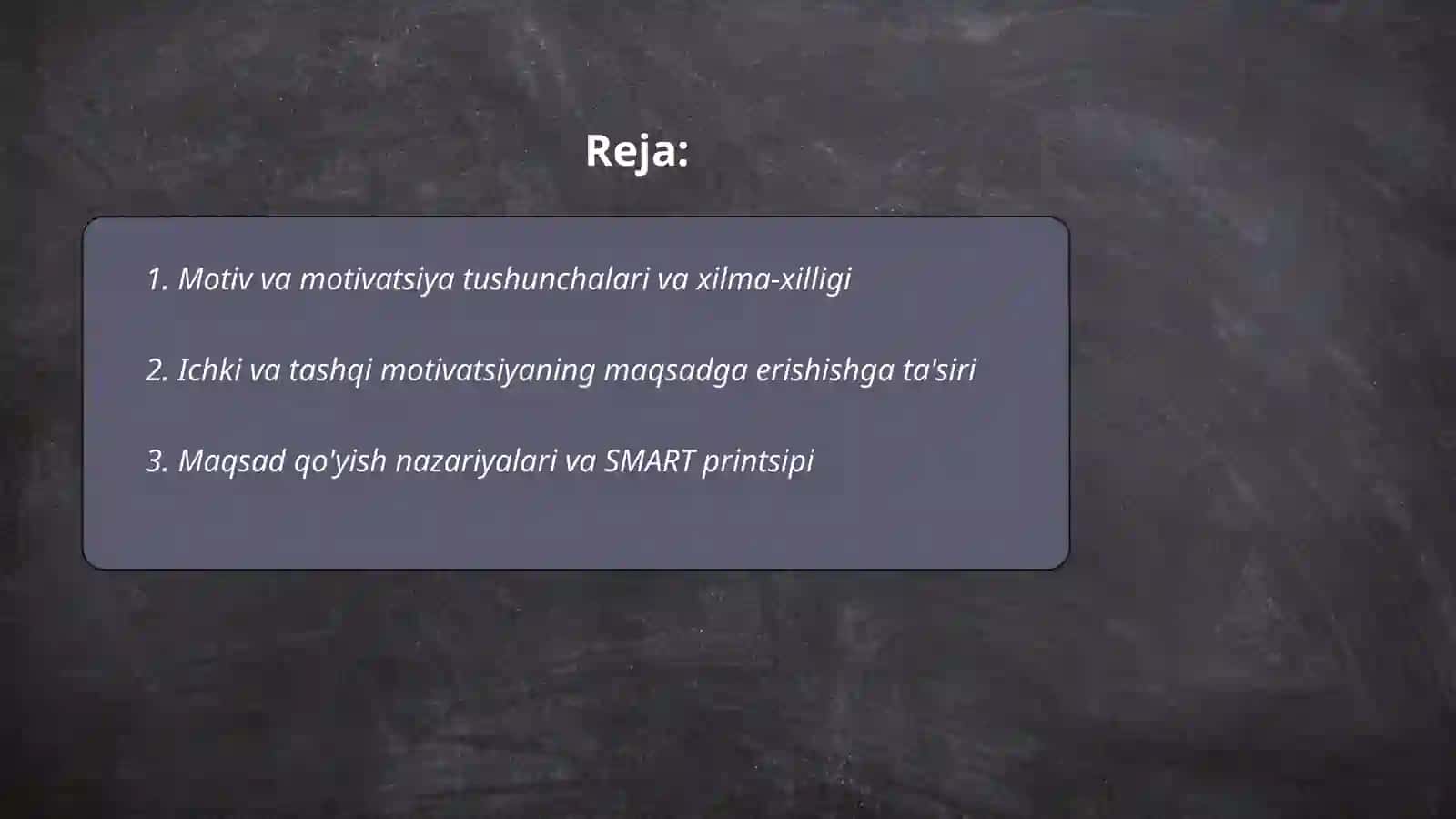 Motiv va Motivatsiya Tushunchalari 2