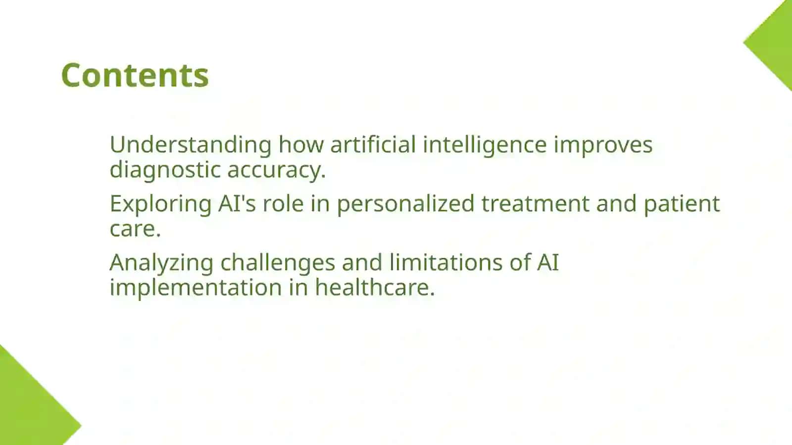 The role of articeal intelligence in Healthcare 2
