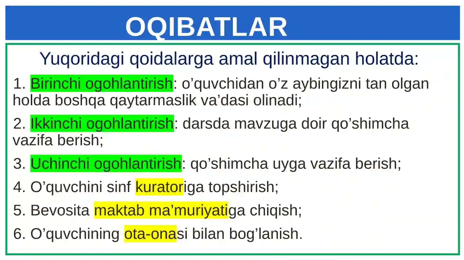 To'g'ri yozish qoidalari boʻyicha takrorlash 2