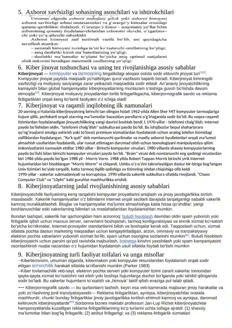 Axborot xavfsizligining asosiy tushunchalari 2