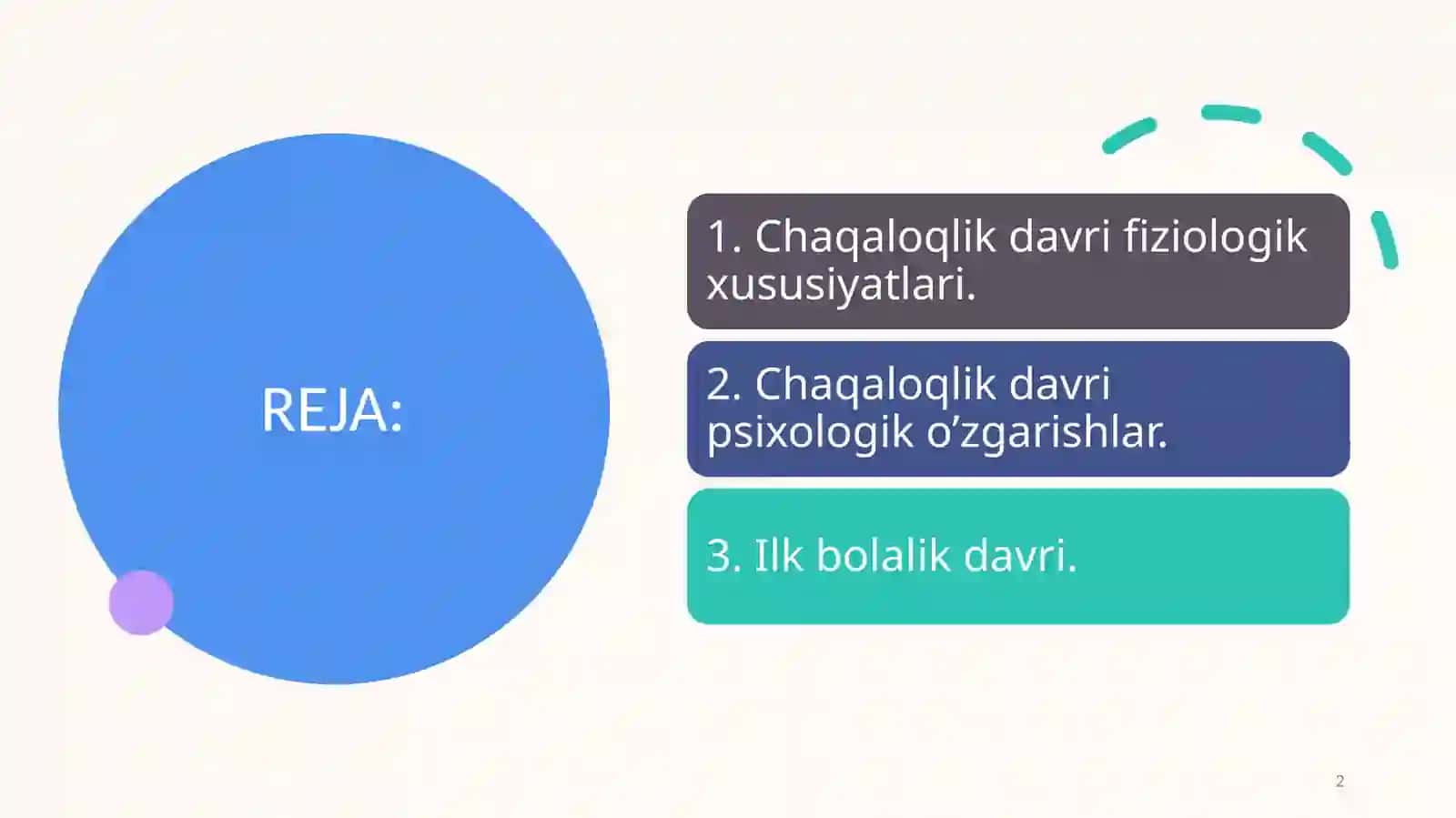 Chaqaloqlik davrining o'ziga xos psixologik xususiyatlari 2