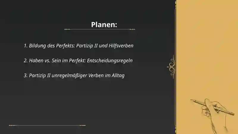 Perfektformen im Alltag 2