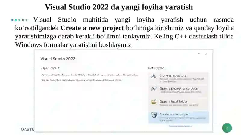 DASTURLASH FANIDAN YOZGAN MUSTAQIL ISHI 2
