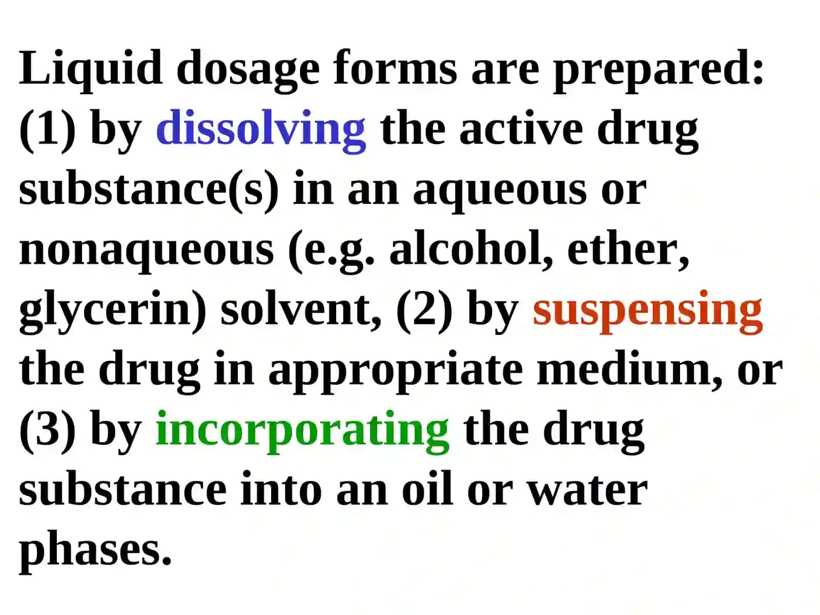 Liquid dosage forms 2