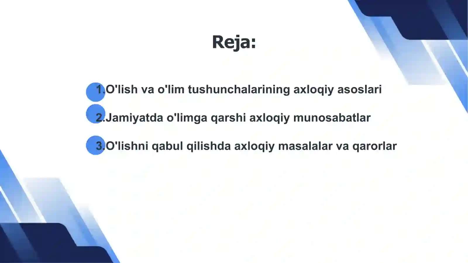 O'lish va o'limning ahloqiy jihatlari 2