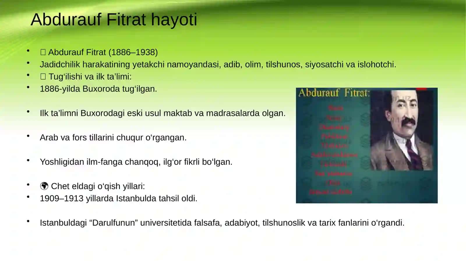 Abdurauf Fitratning “Muxtasar Islom tarixi” asari 2