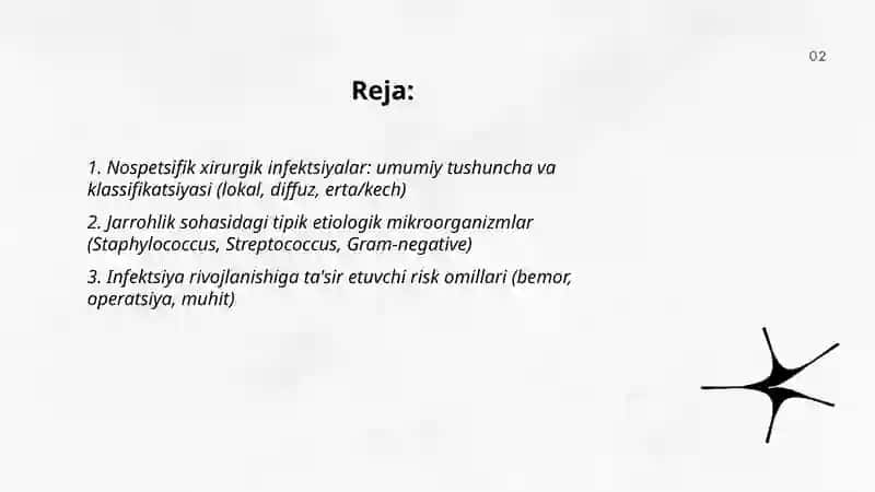 Nospetsifik xirurgik infeksiyalar tasnifi etiologiyasi patagenezi va davolash usullari 2