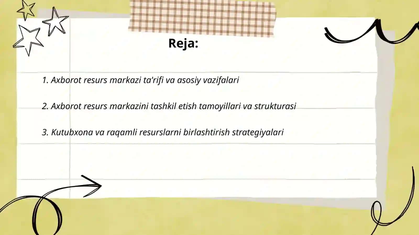 Axborot resurs markazi faoliyati 2