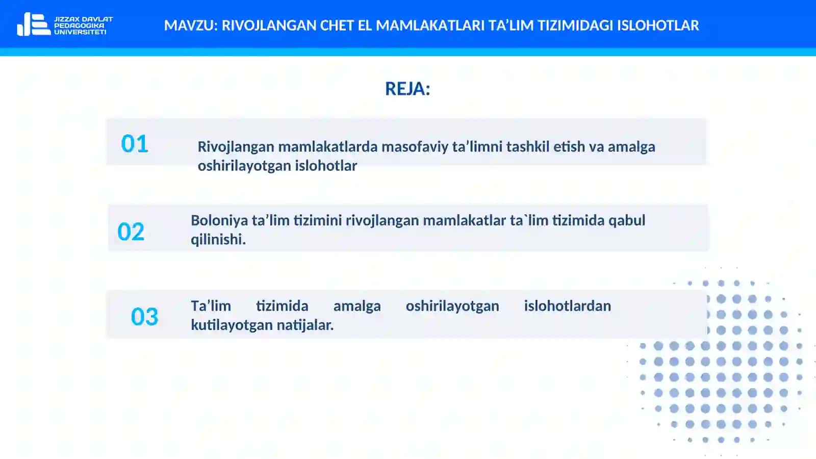RIVOJLАNGАN CHET EL MАMLАKАTLАRI TА’LIM TIZIMIDАGI ISLOHOTLАR 2