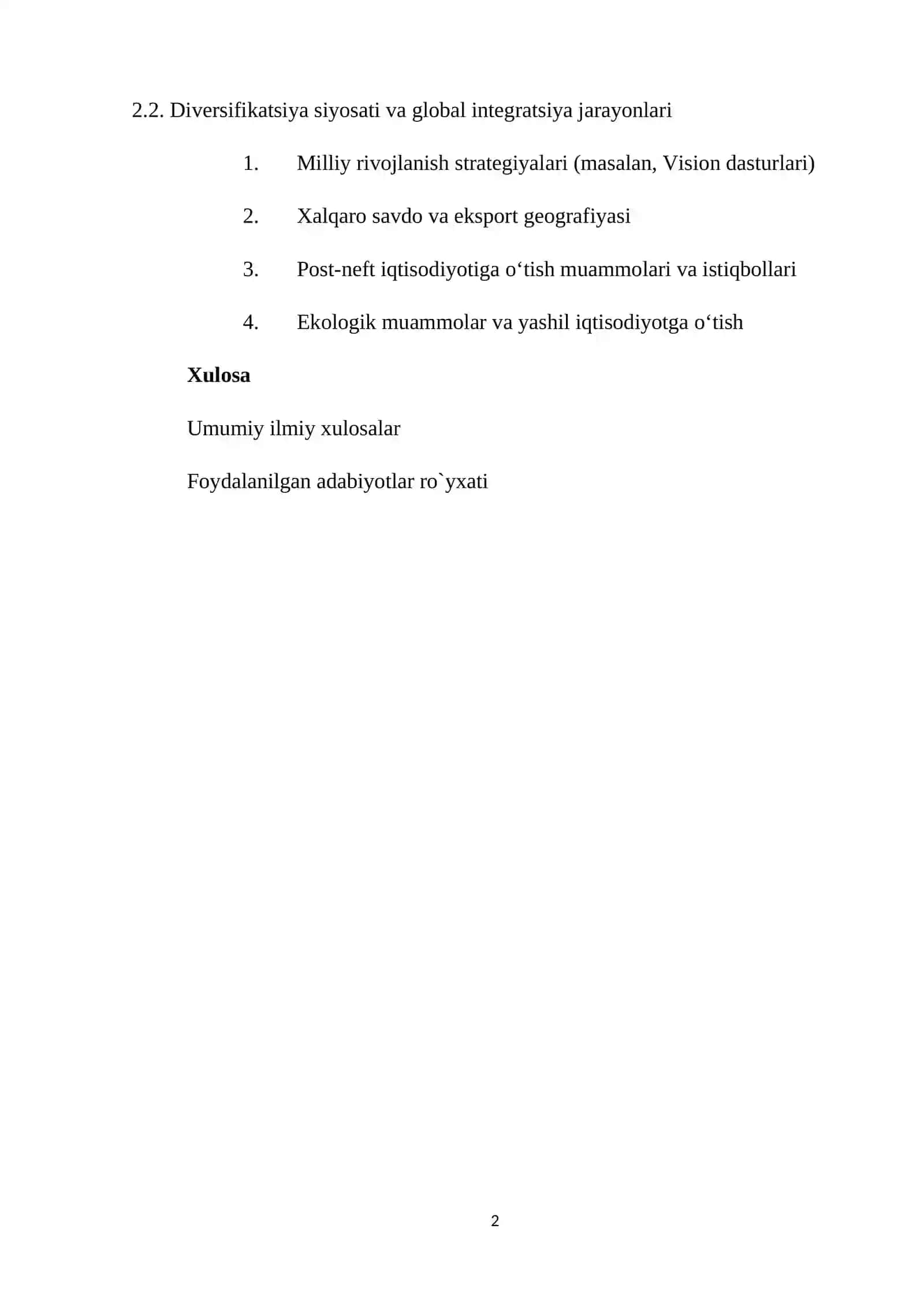 FORS KO’RFAZI MAMLAKATLARINING IQTISODIY-GEOGRAFIK TAVSIFI 2