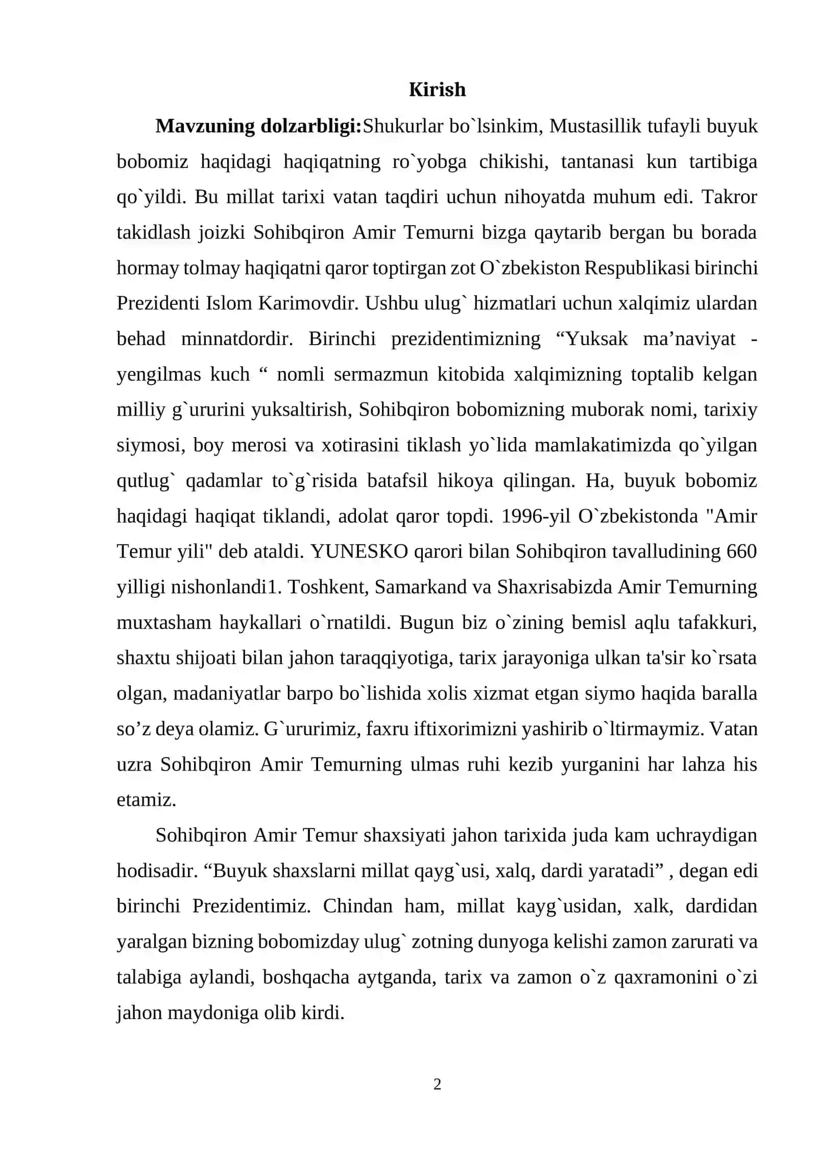Amir Temur davriga oid sharq va G’arb manbalari 2