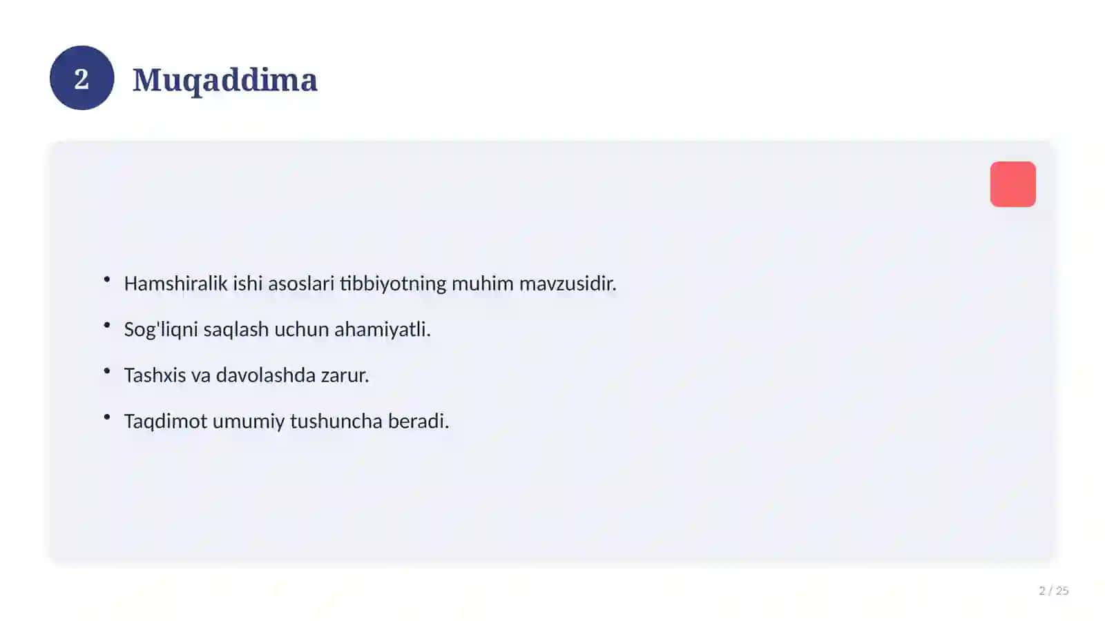 Hamshiralik ishi asoslari 2
