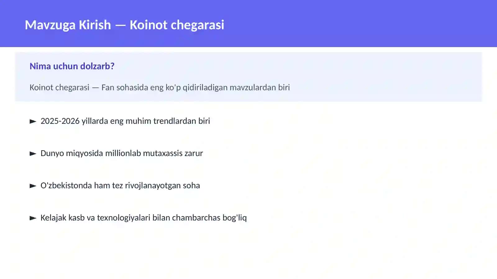 KOSMOSNI TADQIQ 2