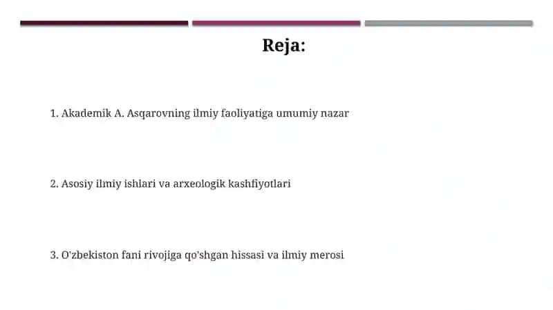 Akademik A.Asqarovning ilmiy faolyati 2
