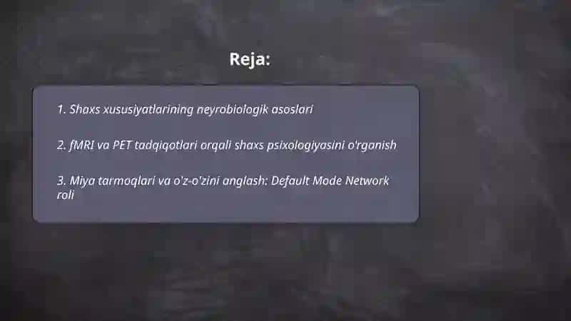 Zamonaviy shaxs psixoligiyasi:neyropsixologik yondashuvlar va tadqiqotlar 2
