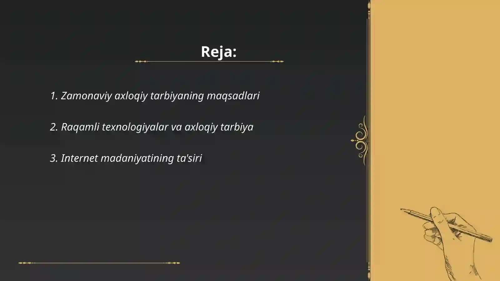 Zamonaviy axloqiy tarbiyaning yutuqlari va kamchiliklari 2