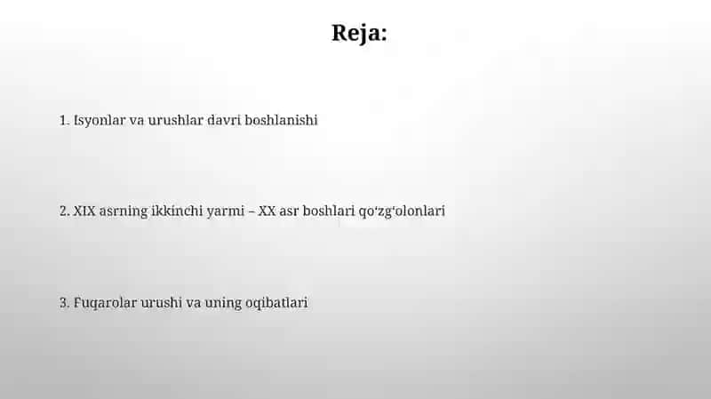 Uch shohlik davri 2