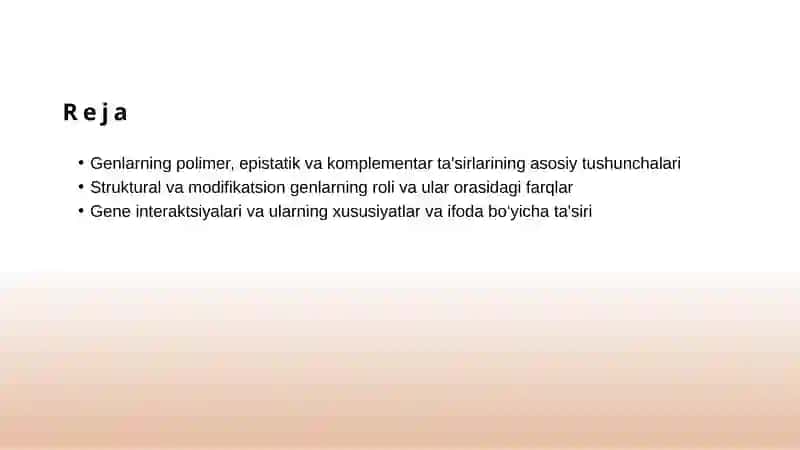 Genlarning polimer, epistatik, komplementar ta'siri 2