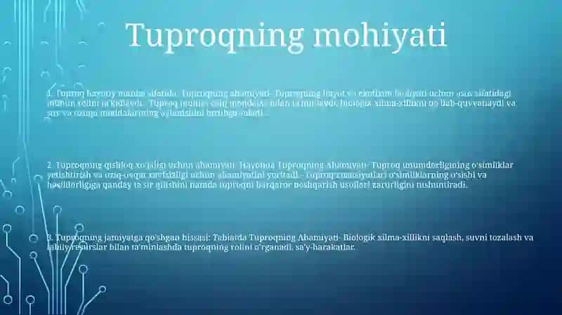 Tabiat Va Jamiyat Hayotida Tuproqning Ahamiyati 2