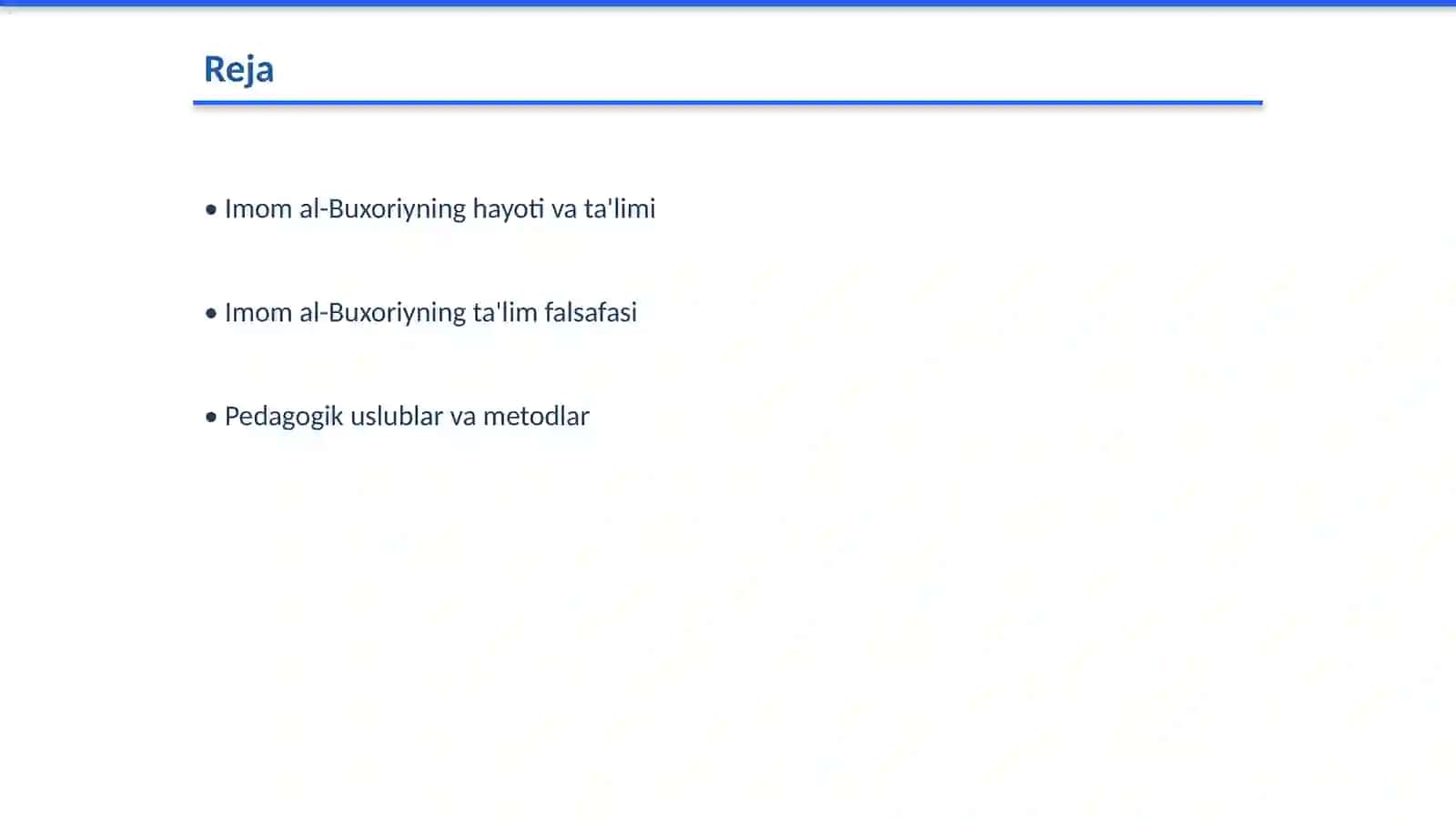 Imom al-Buxoriyning pedagogik gʻoyalari 2