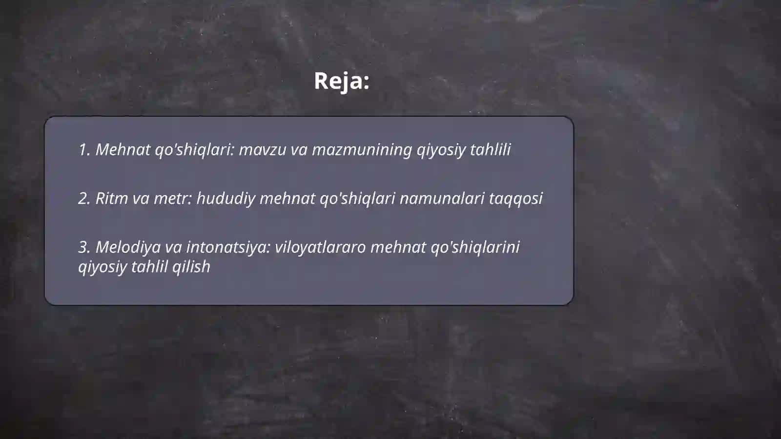 Mehnat qo'shiqlari: mavzu va mazmunining qiyosiy tahlili 2